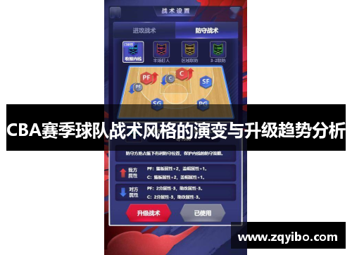 CBA赛季球队战术风格的演变与升级趋势分析