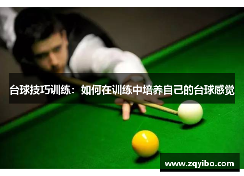 台球技巧训练：如何在训练中培养自己的台球感觉